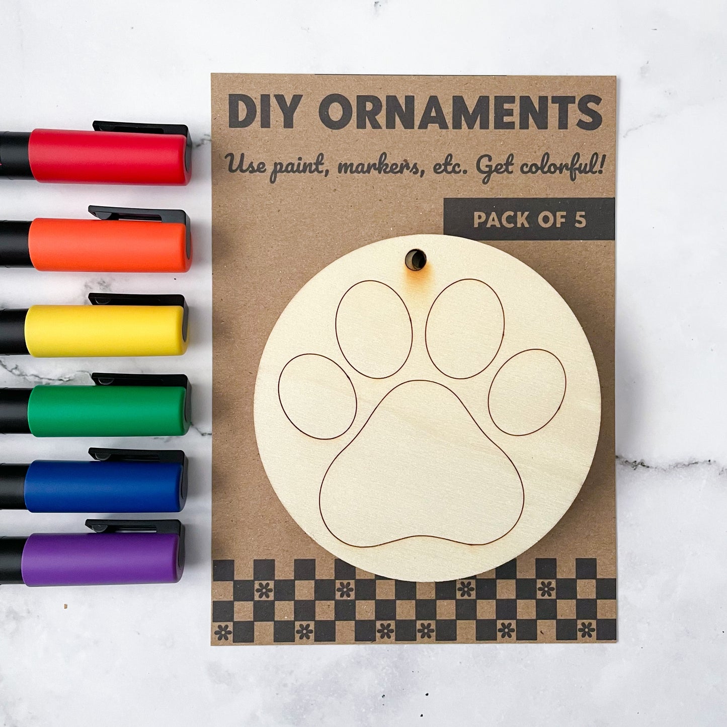 Dog Paw DIY Holiday Ornament