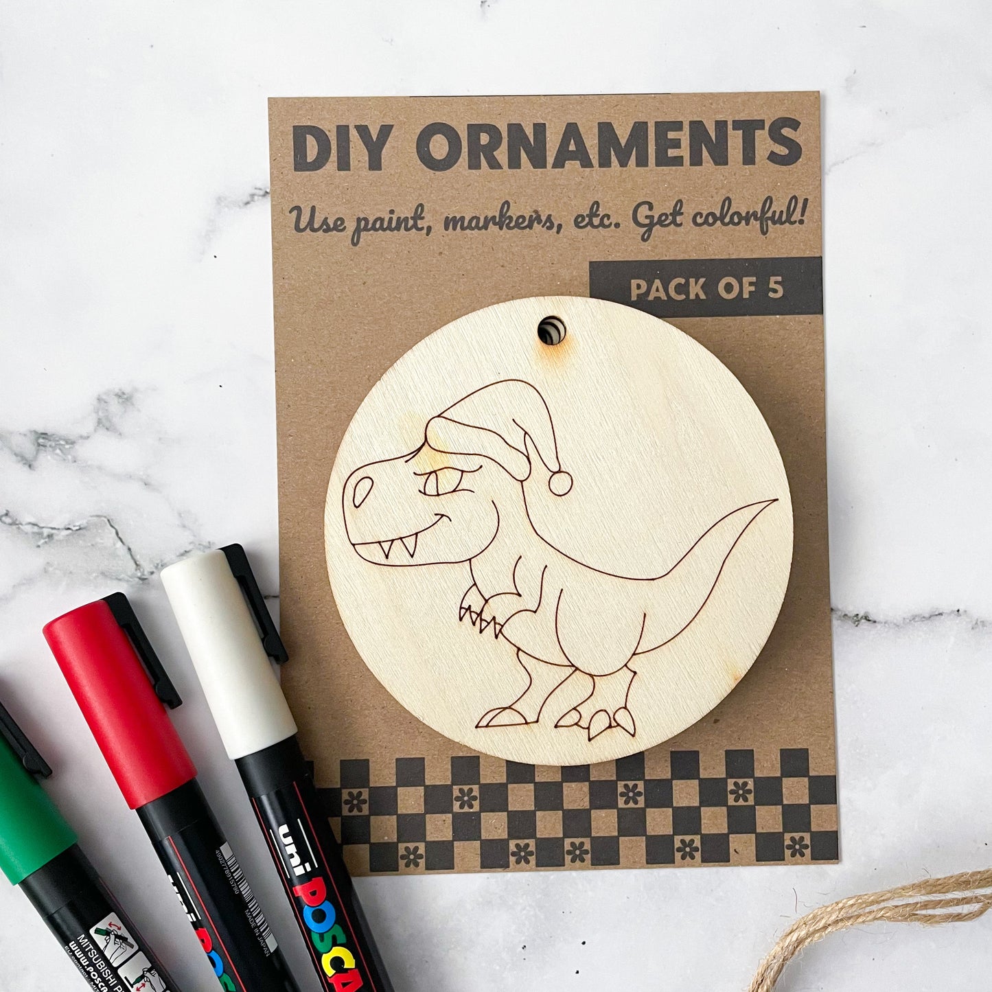 Dinosaur DIY Holiday Ornament