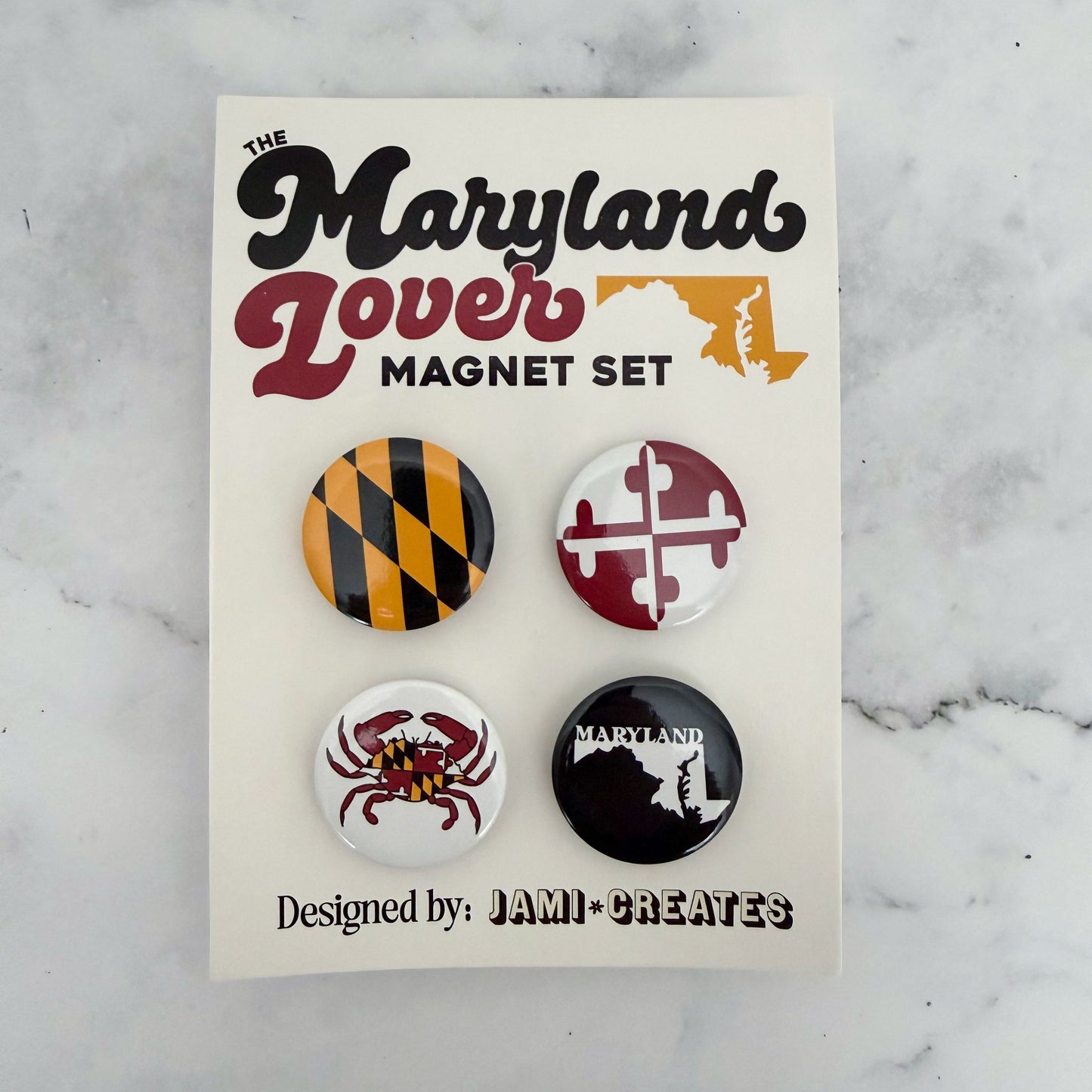Maryland Lover Fridge Magnet Set