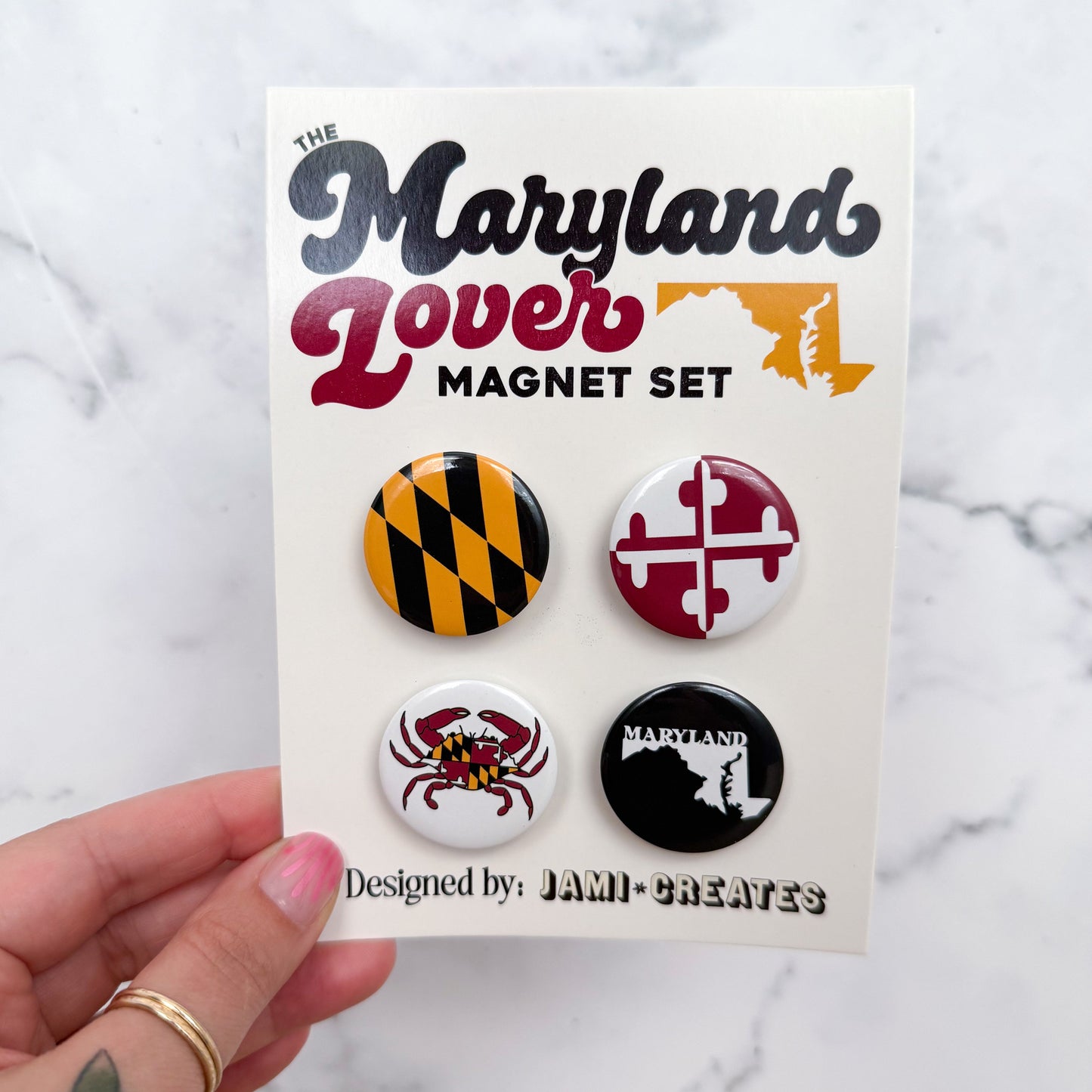 Maryland Lover Fridge Magnet Set