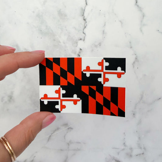 Baltimore Baseball Orioles Maryland Flag Sticker