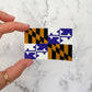 Baltimore Football Ravens Maryland Flag Sticker