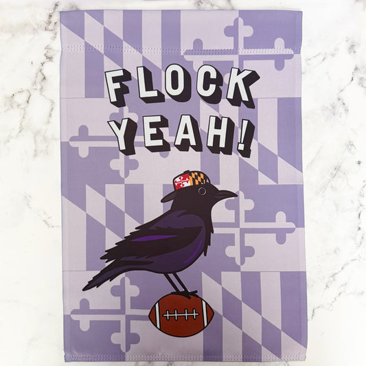 Flock Year Ravens Football Garden Flag