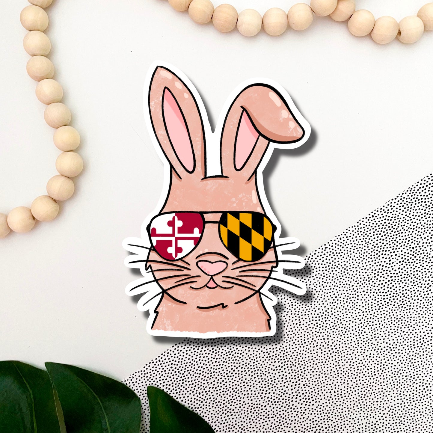 Maryland Cool Bunny Sticker