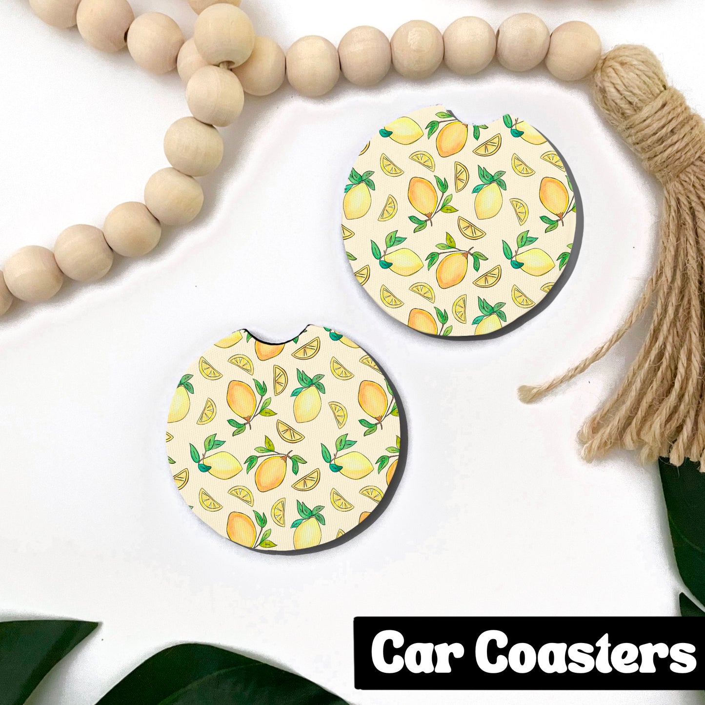 Lemon Car Coasters