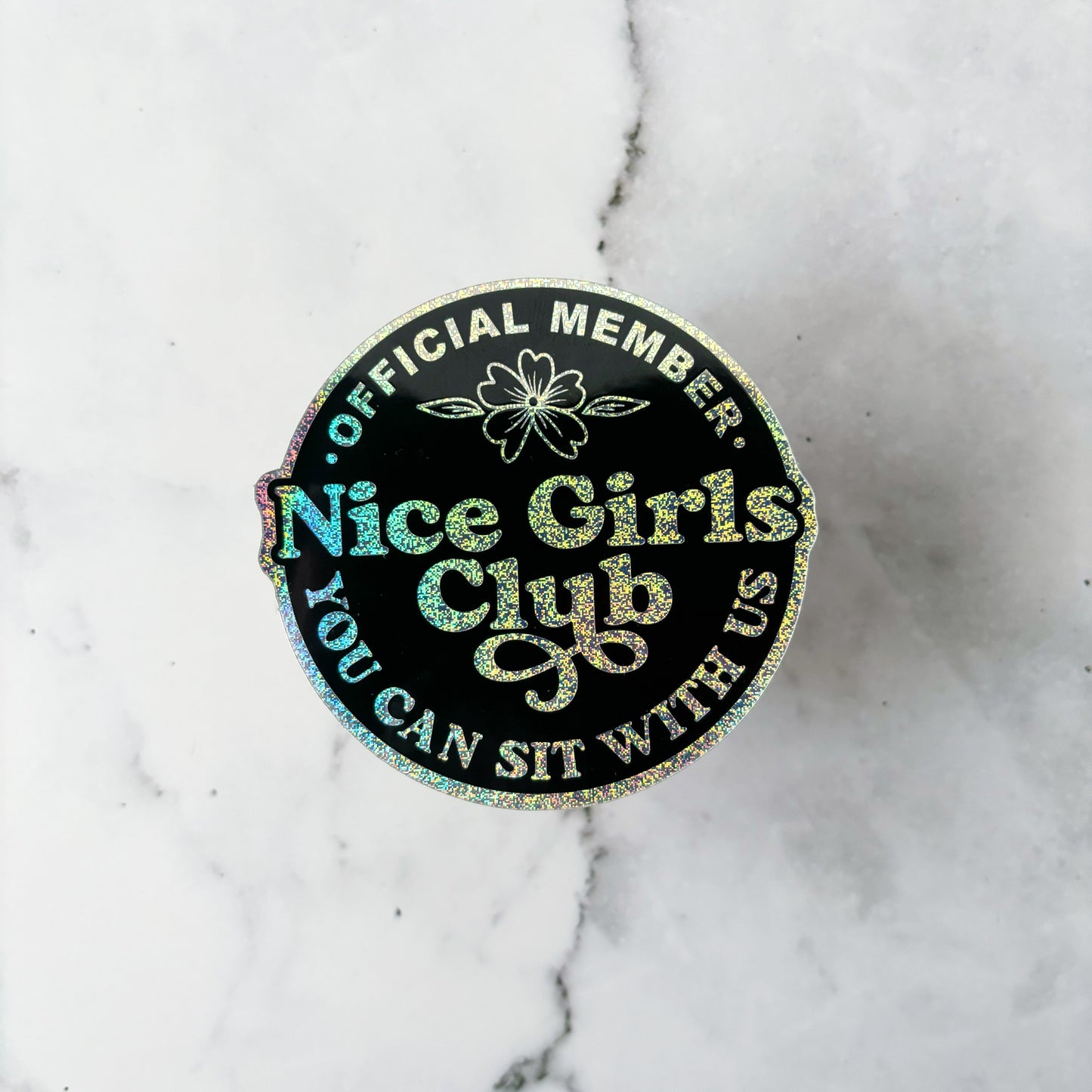 Nice Girls Club Glitter Sticker