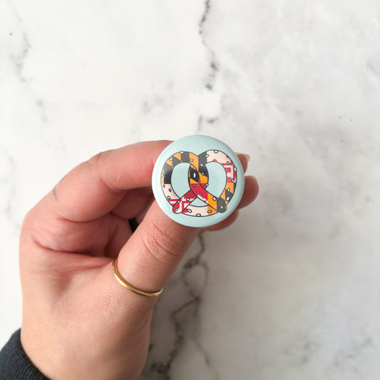 Maryland Pretzel Button / Badge