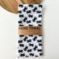 White and Black Maryland Crab Patterned Waffle Kitchen Dish Towel