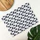 White and Black Maryland Crab Patterned Waffle Kitchen Dish Towel