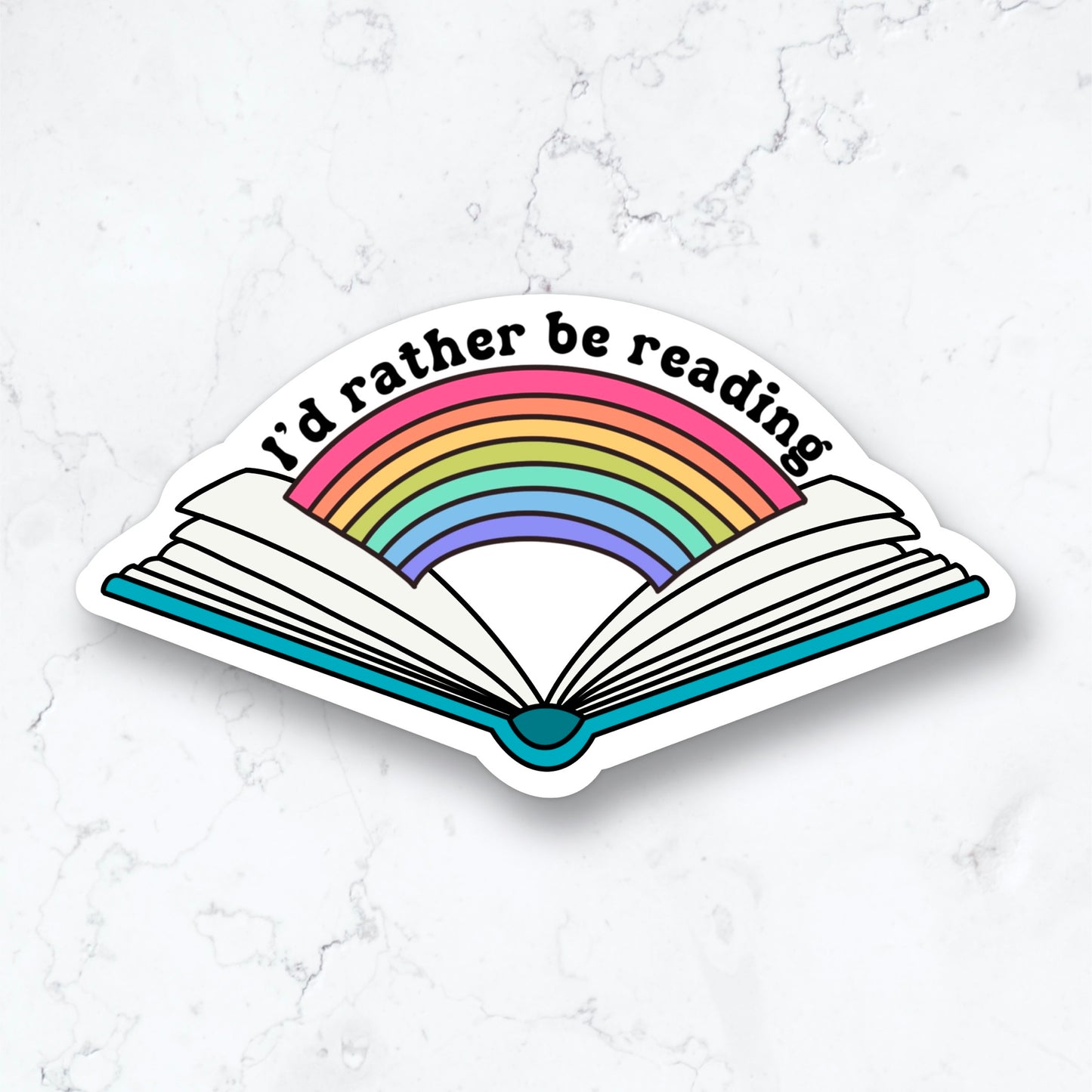 I'd Rather Be Reading Sticker