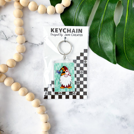 Maryland Garden Gnome Keychain