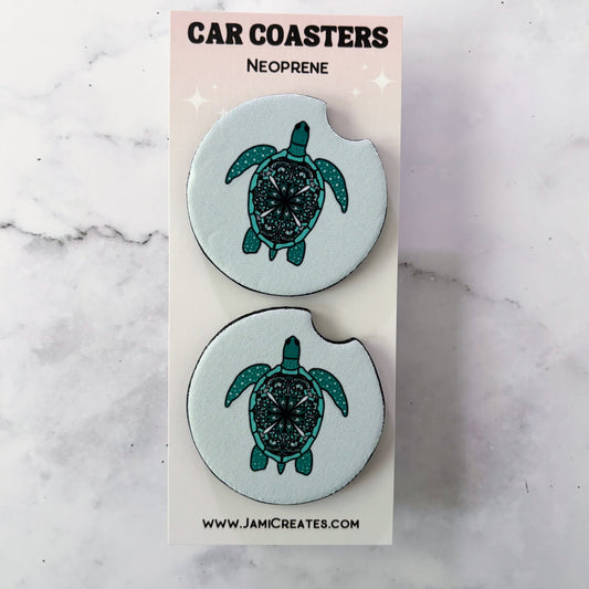 Sea Turtle Car Coasters