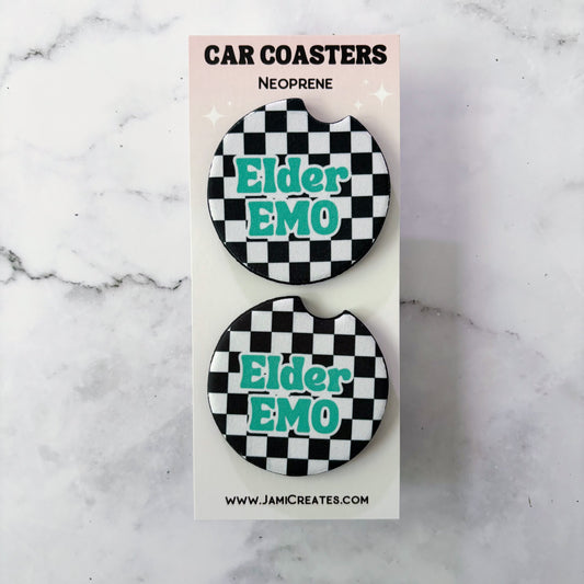 Elder Emo Car Coasters