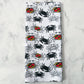 Maryland B&W Crab Patterned Waffle Kitchen Dish Towel