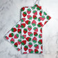 Strawberry Patterned Waffle Kitchen Dish Towel