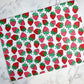 Strawberry Patterned Waffle Kitchen Dish Towel