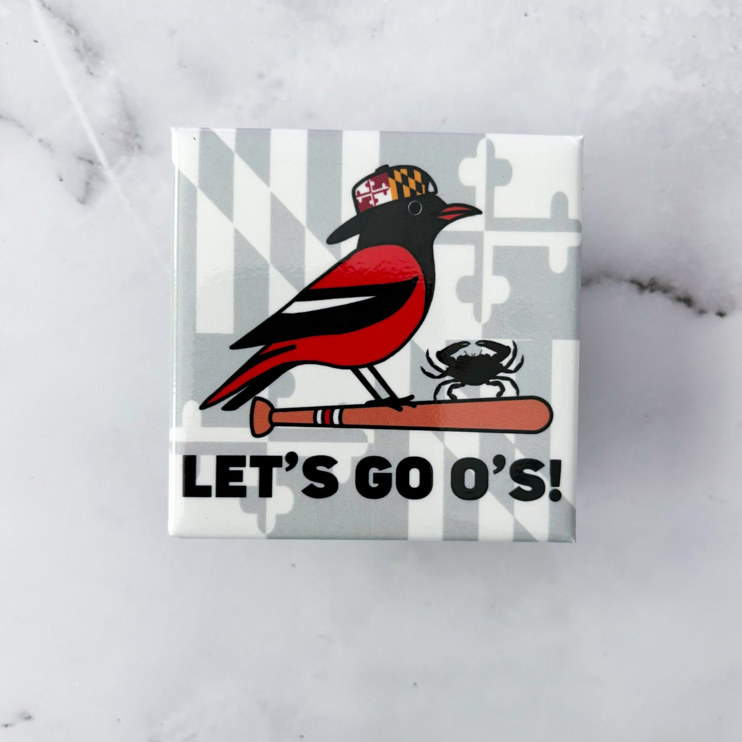 Let’s Go O’s Baltimore Orioles Fridge Magnet