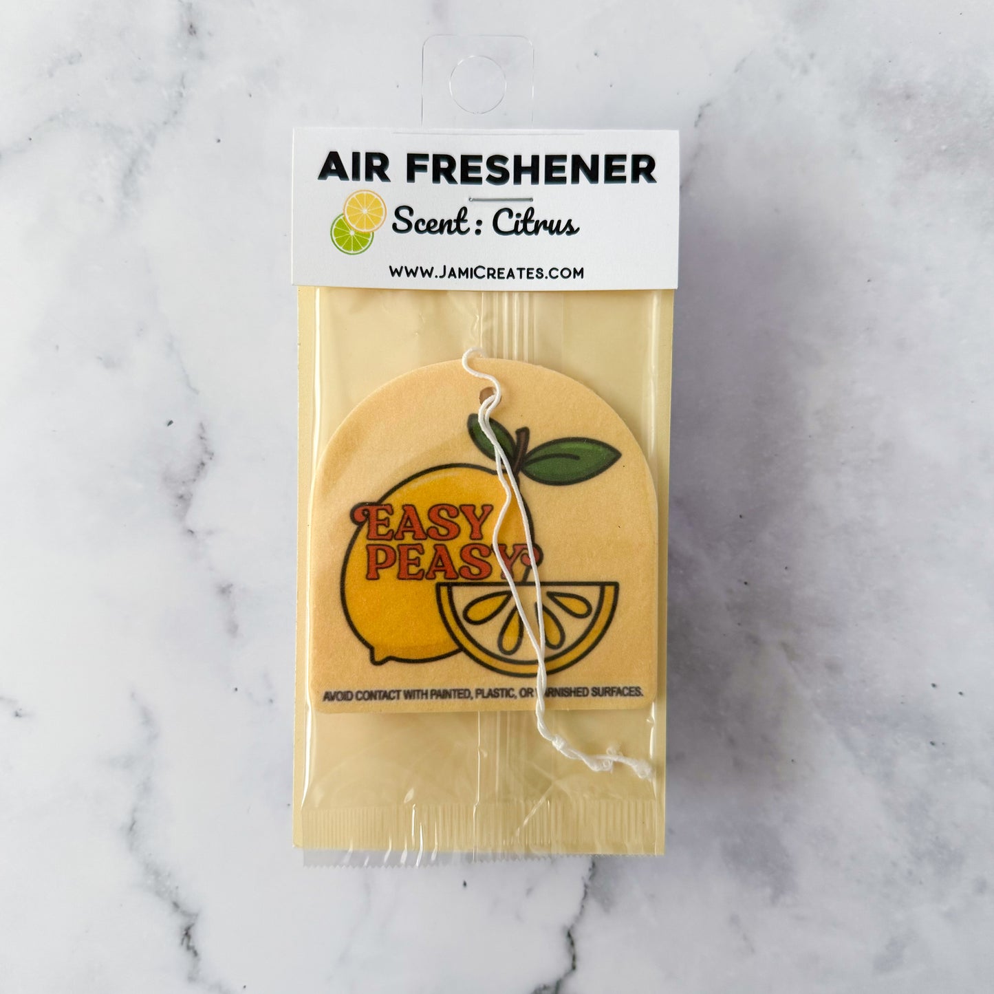 Easy Peasy Lemon Scent Car Air Freshener