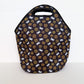 Black Maryland Crab Flower Patterned Lunchbox