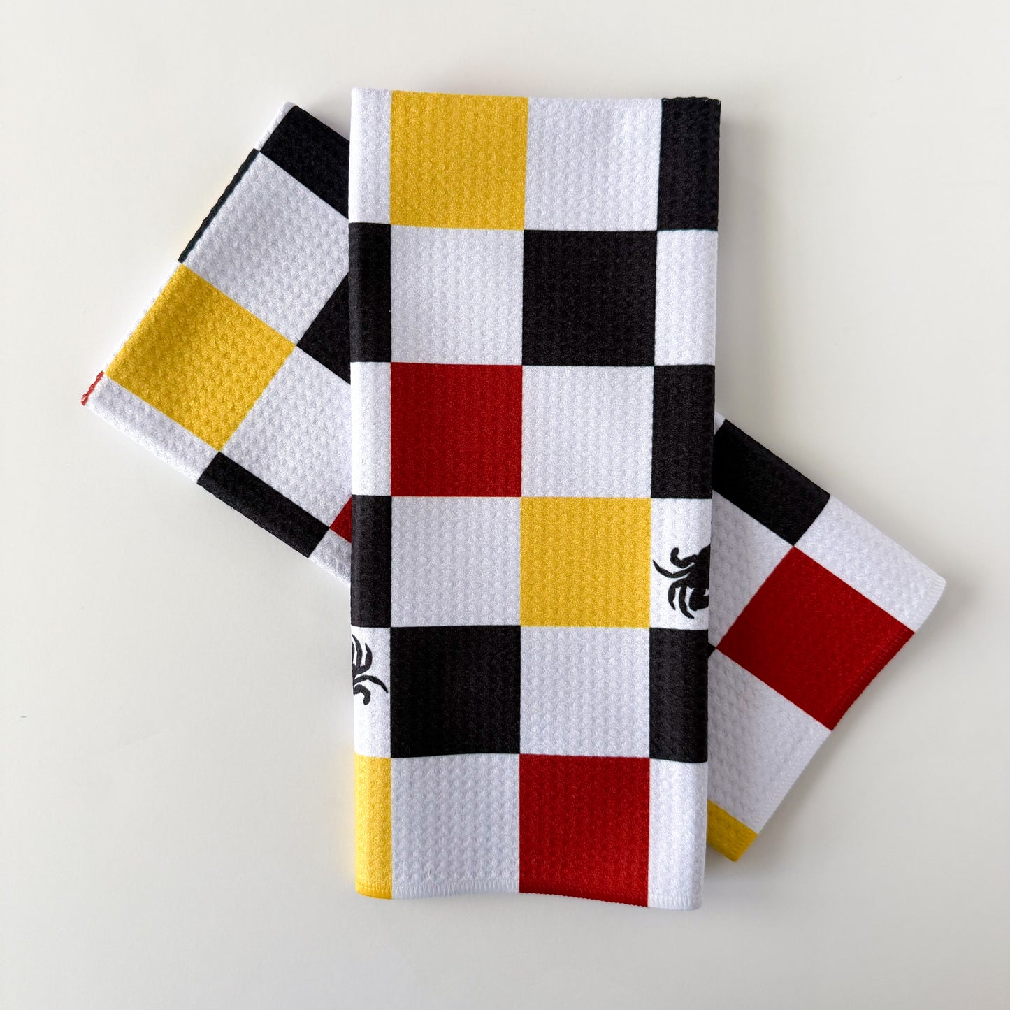 Maryland Checkered Crab Kitchen Dish Towel