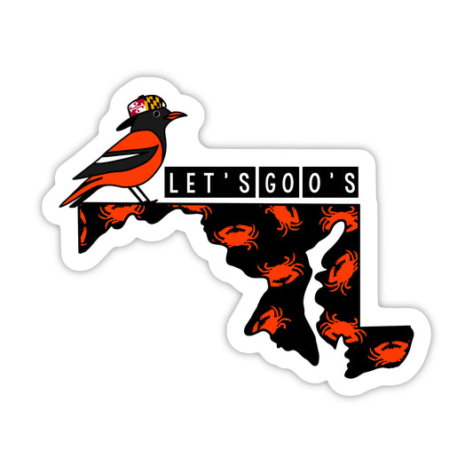 Let's Go O's Maryland Sticker