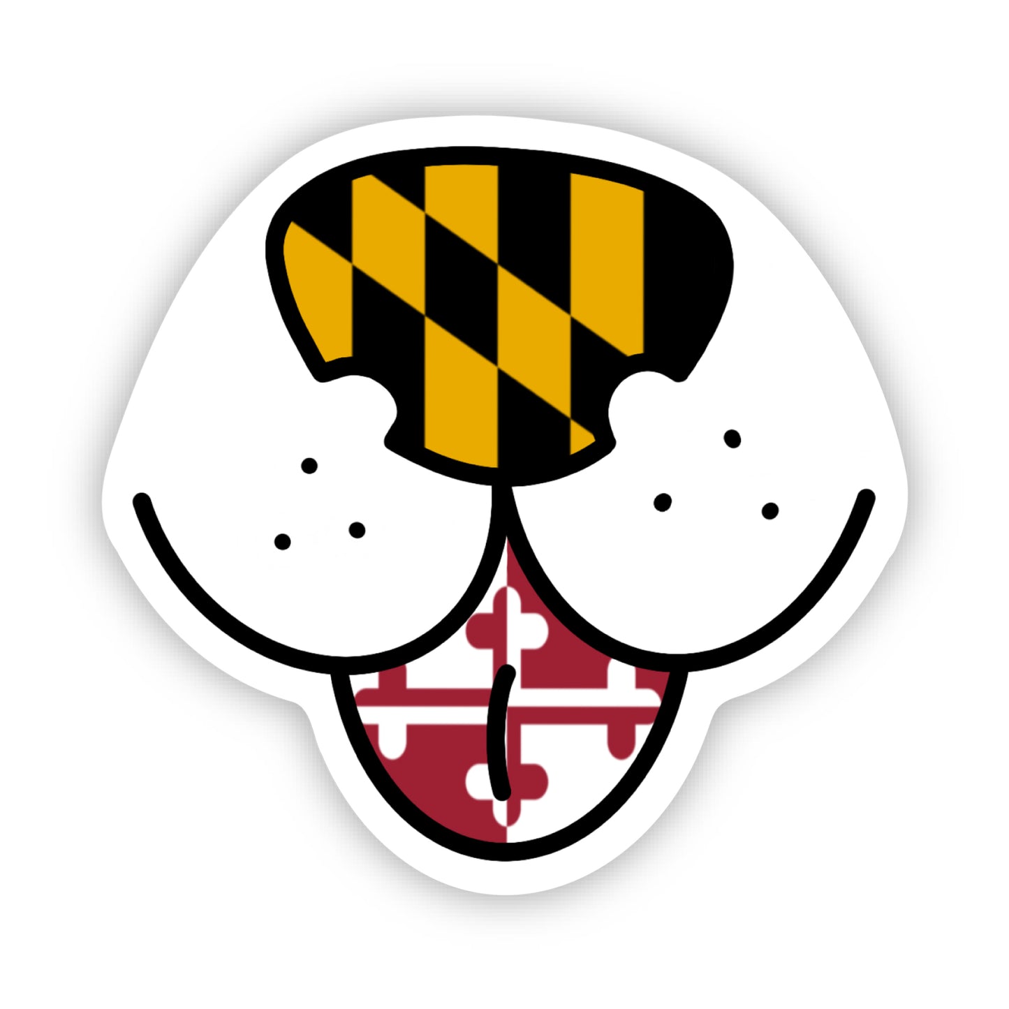 Maryland Dog Nose Sticker