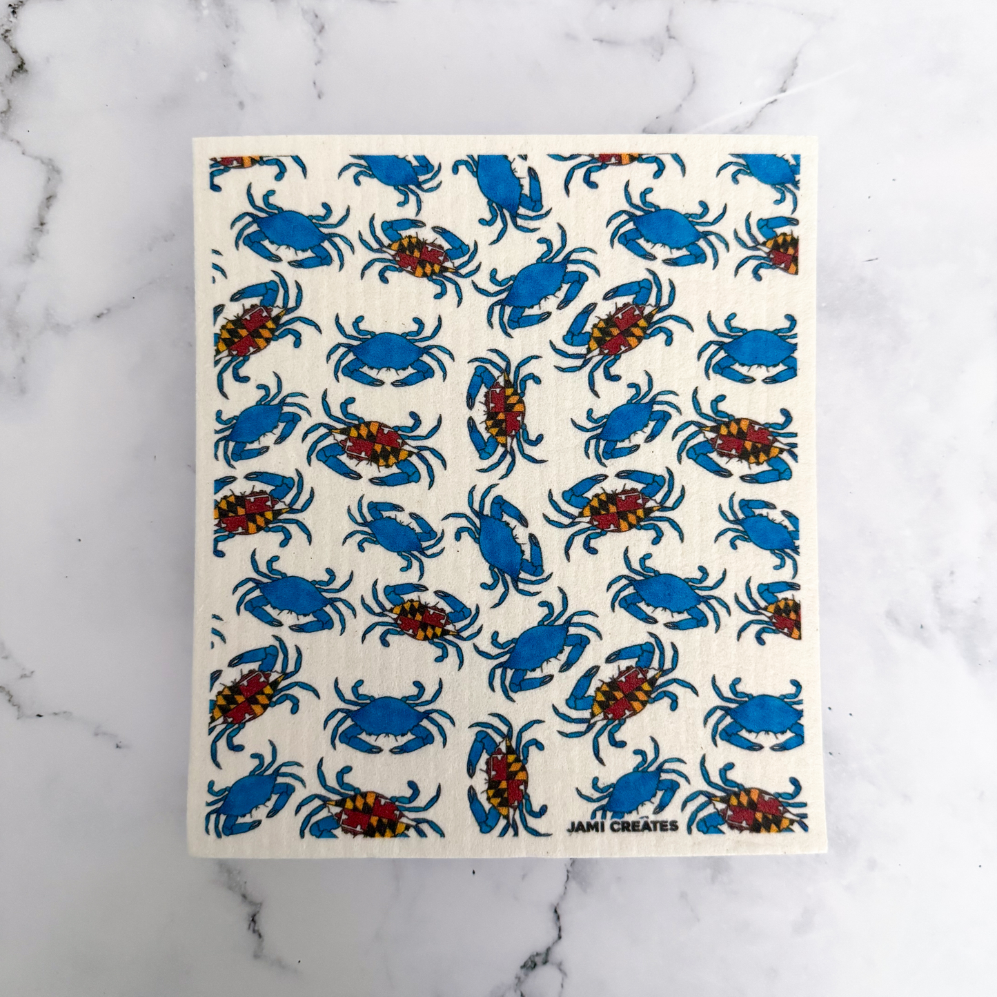 Maryland Flag Crab Swedish Dish Cloth