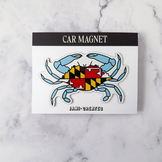 Maryland Crab Car Magnet