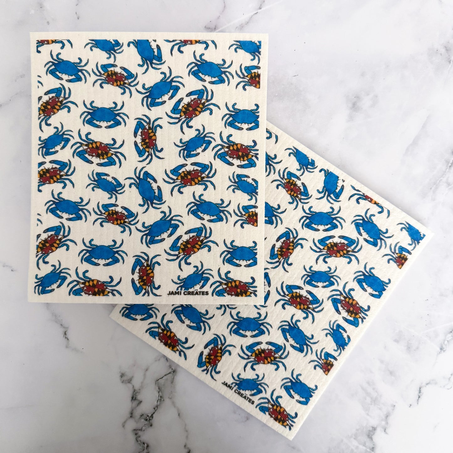 Maryland Flag Crab Swedish Dish Cloth