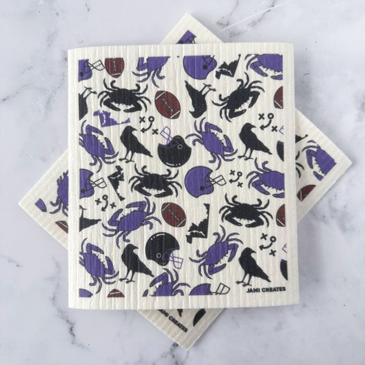 Baltimore Ravens Swedish Dish Cloth