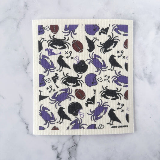Baltimore Ravens Swedish Dish Cloth