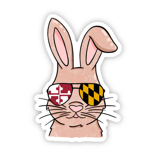 Maryland Cool Bunny Sticker