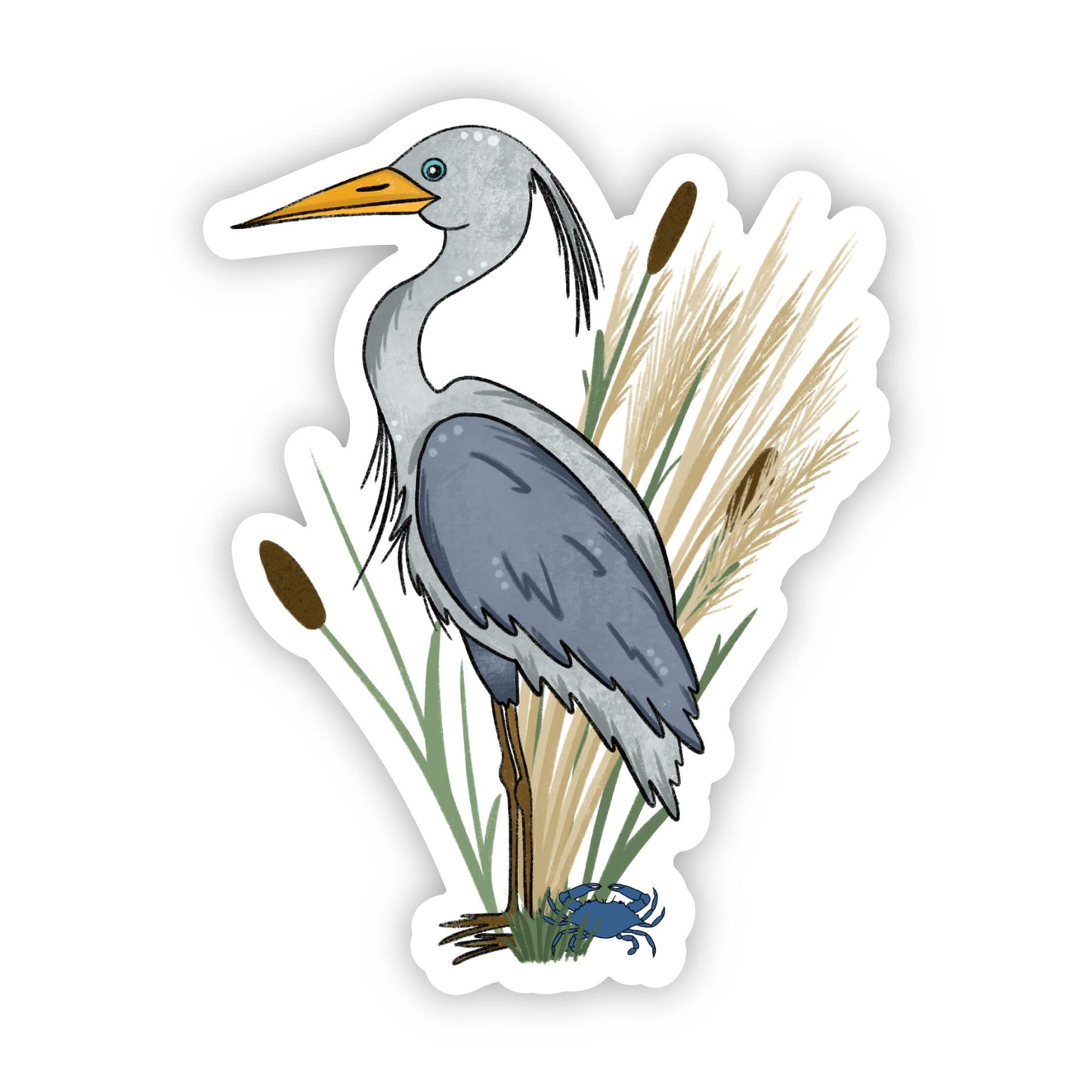 Blue Heron Sticker