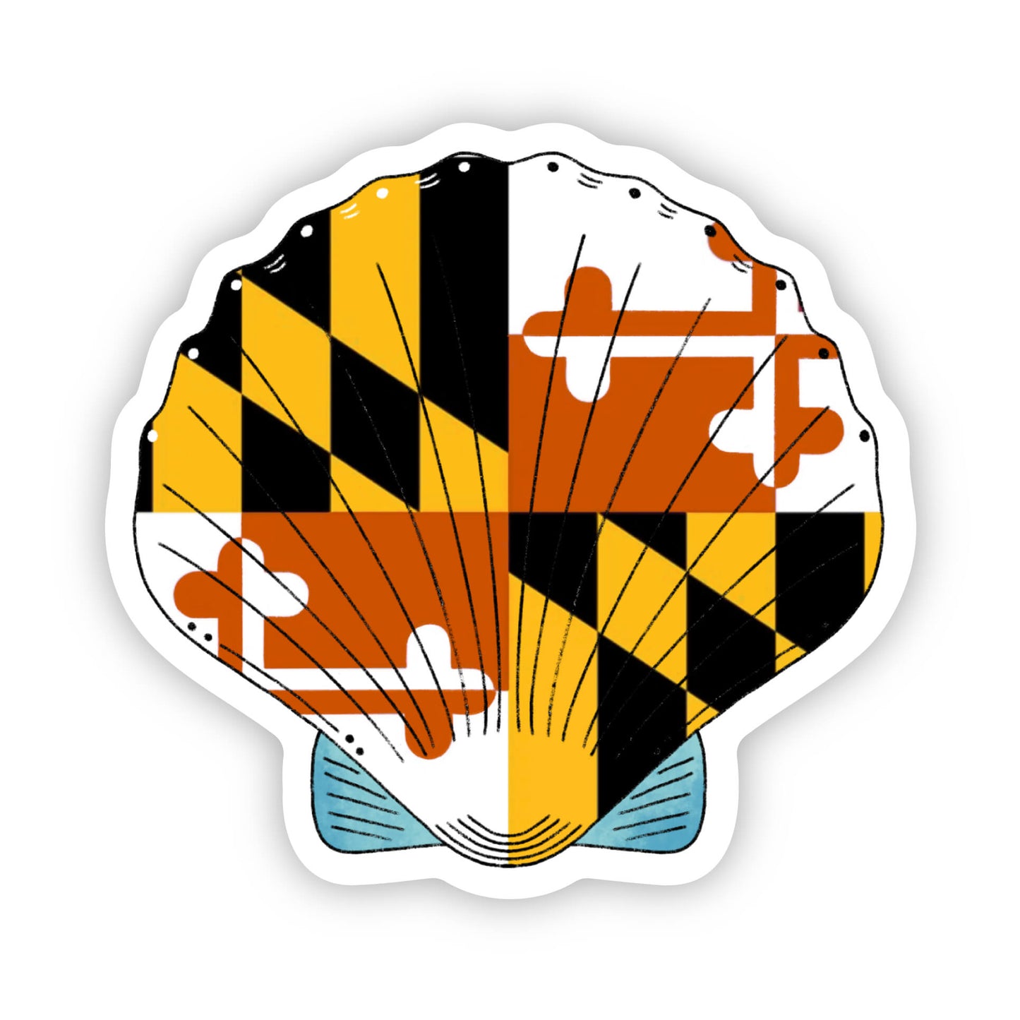 Maryland Seashell Sticker