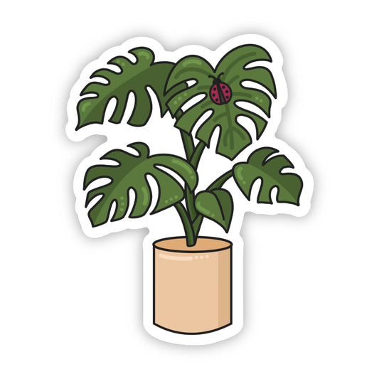 Monstera Potted Plant Sticker