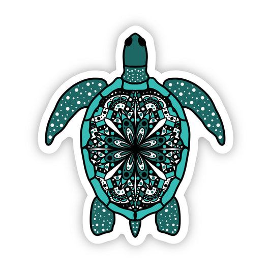 Sea Turtle Mandala Sticker