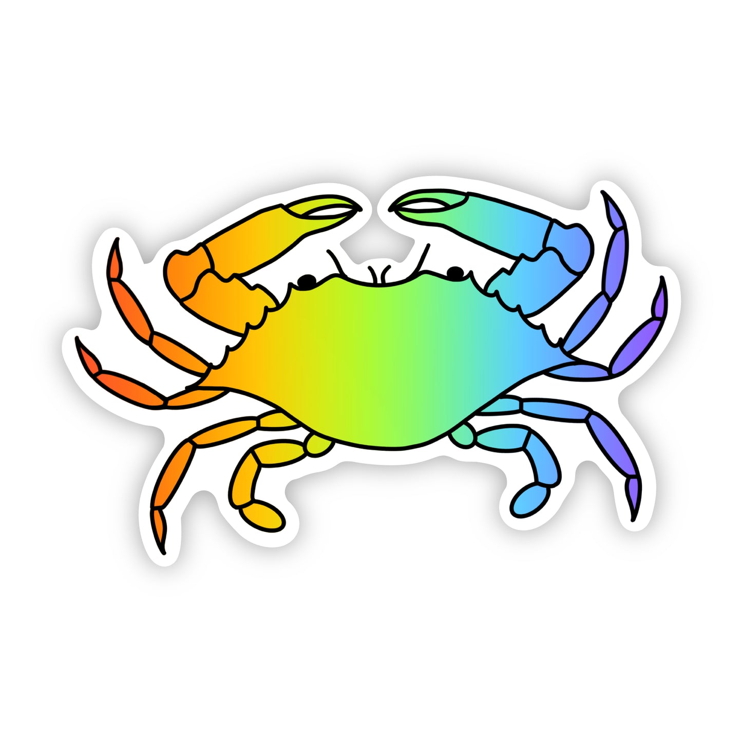 Rainbow Crab Pride Sticker