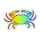 Rainbow Crab Pride Sticker