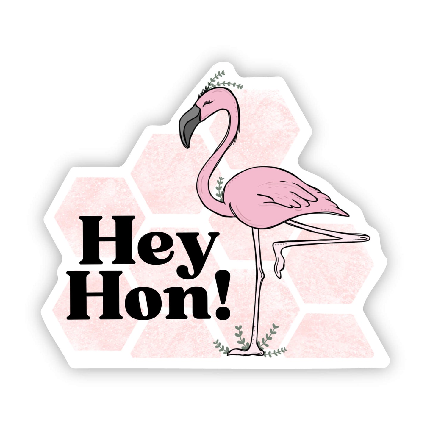 Hey Hon Baltimore Flamingo Sticker