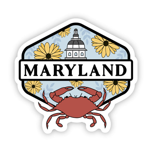 Maryland State Capital Sticker