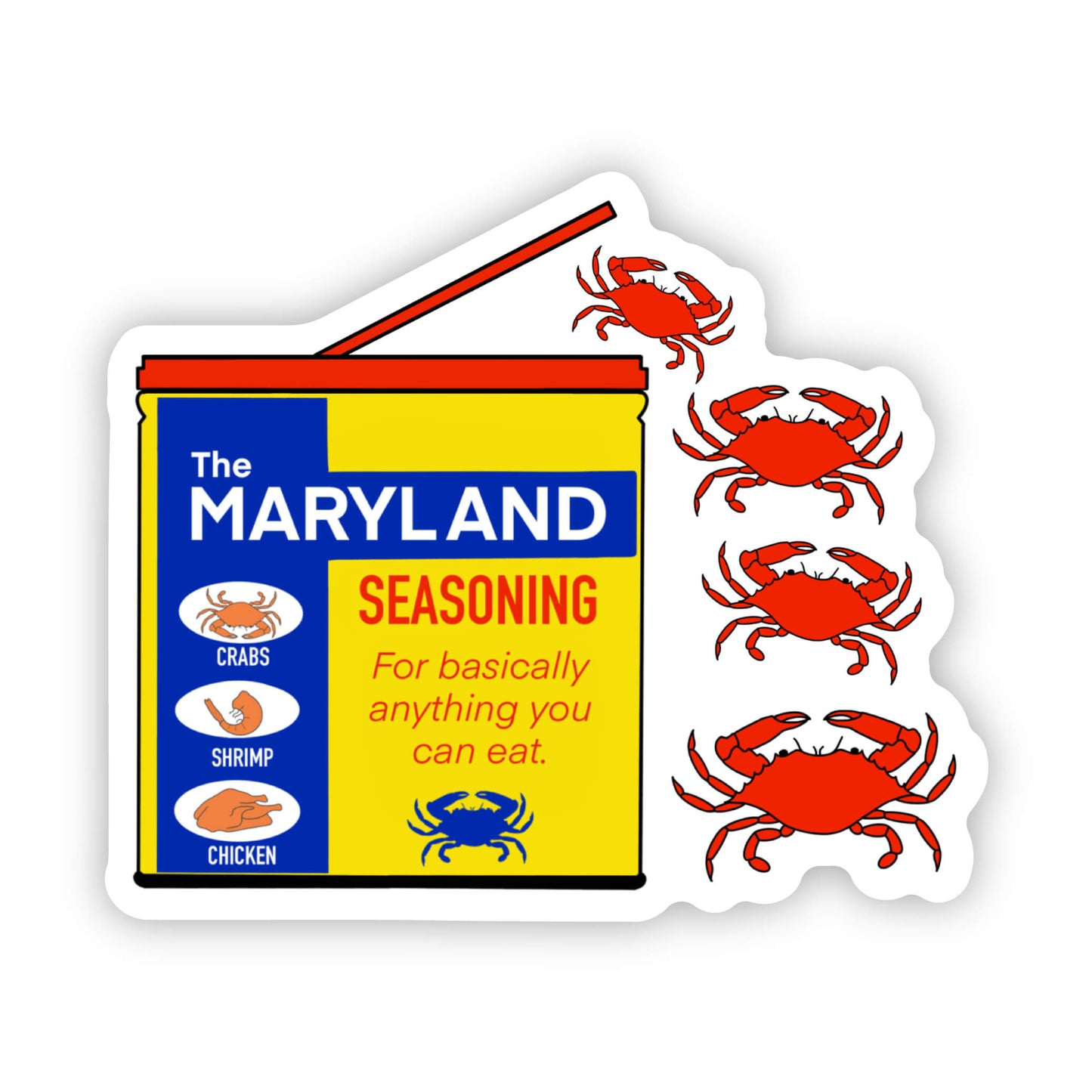 Maryland Seasoning Crab Sticker