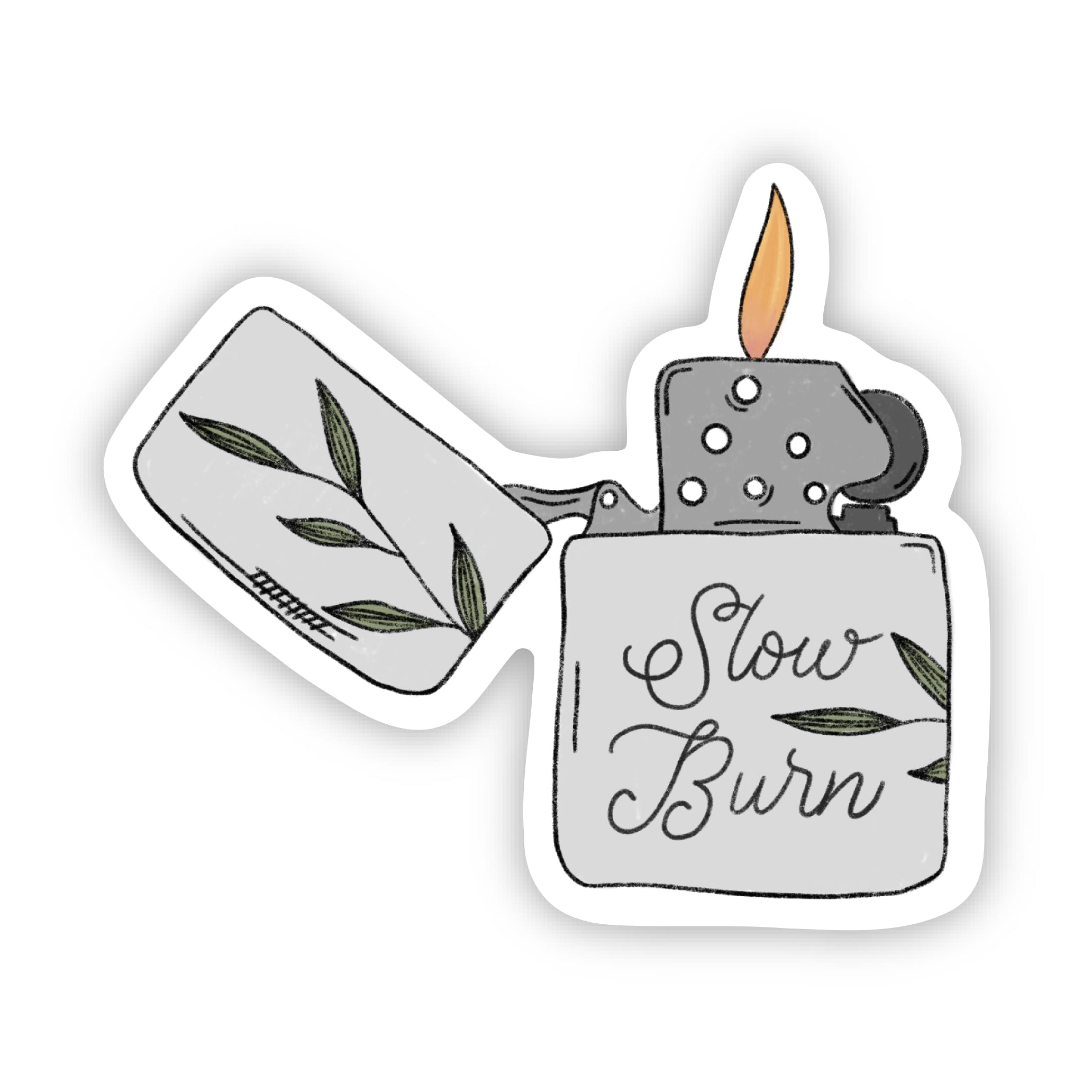 Slow Burn Lighter Sticker – Jami Creates