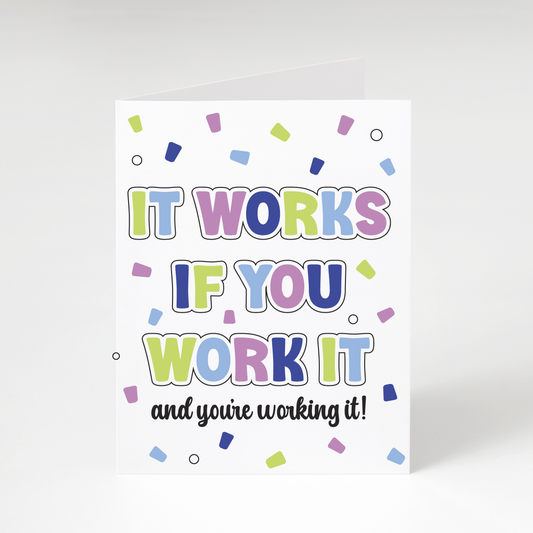 It Works If You Work It Sobriety Card