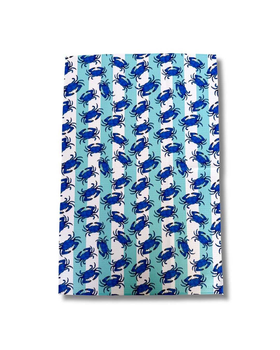 Maryland Blue Crab Striped Kitchen Dish Towel