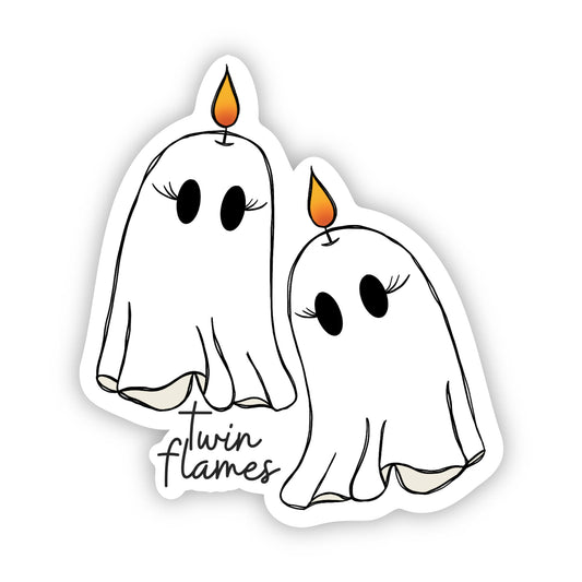 Twin Flames Ghost Sticker