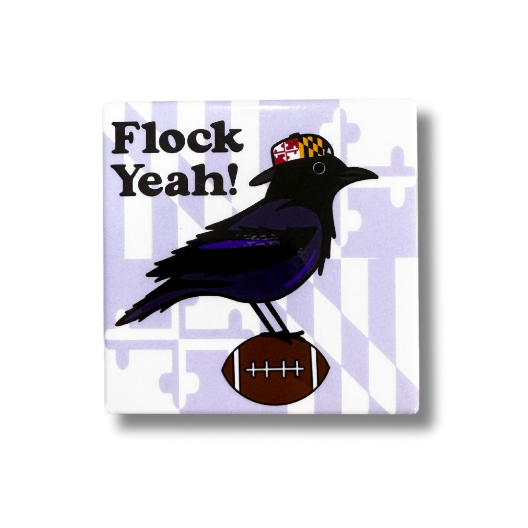 Flock Yeah Baltimore Ravens Fridge Magnet – Jami Creates
