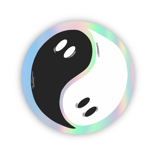 Ying Yang Ghost Sticker
