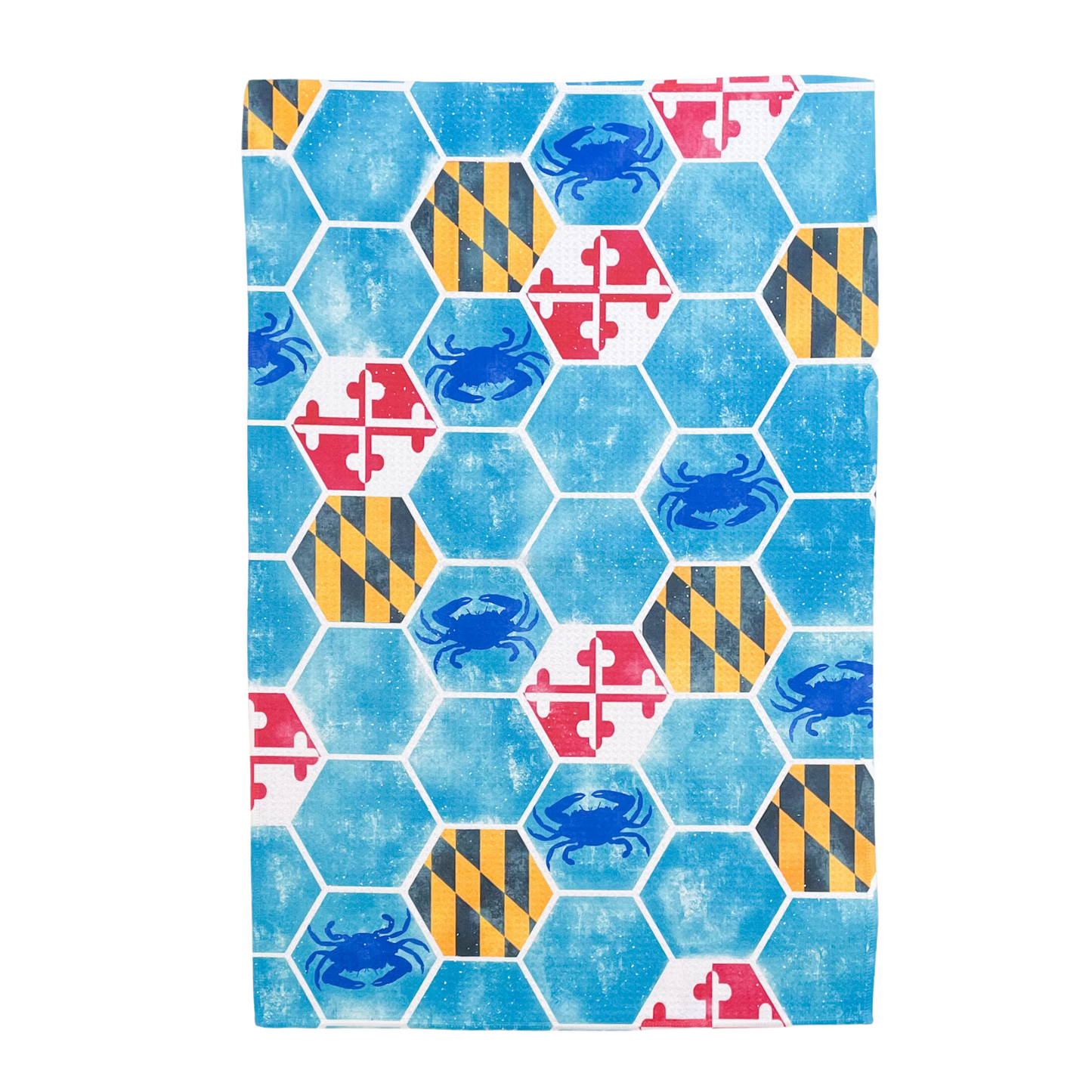 Maryland Honeycomb Patterned Waffle Kitchen Dish Towel
