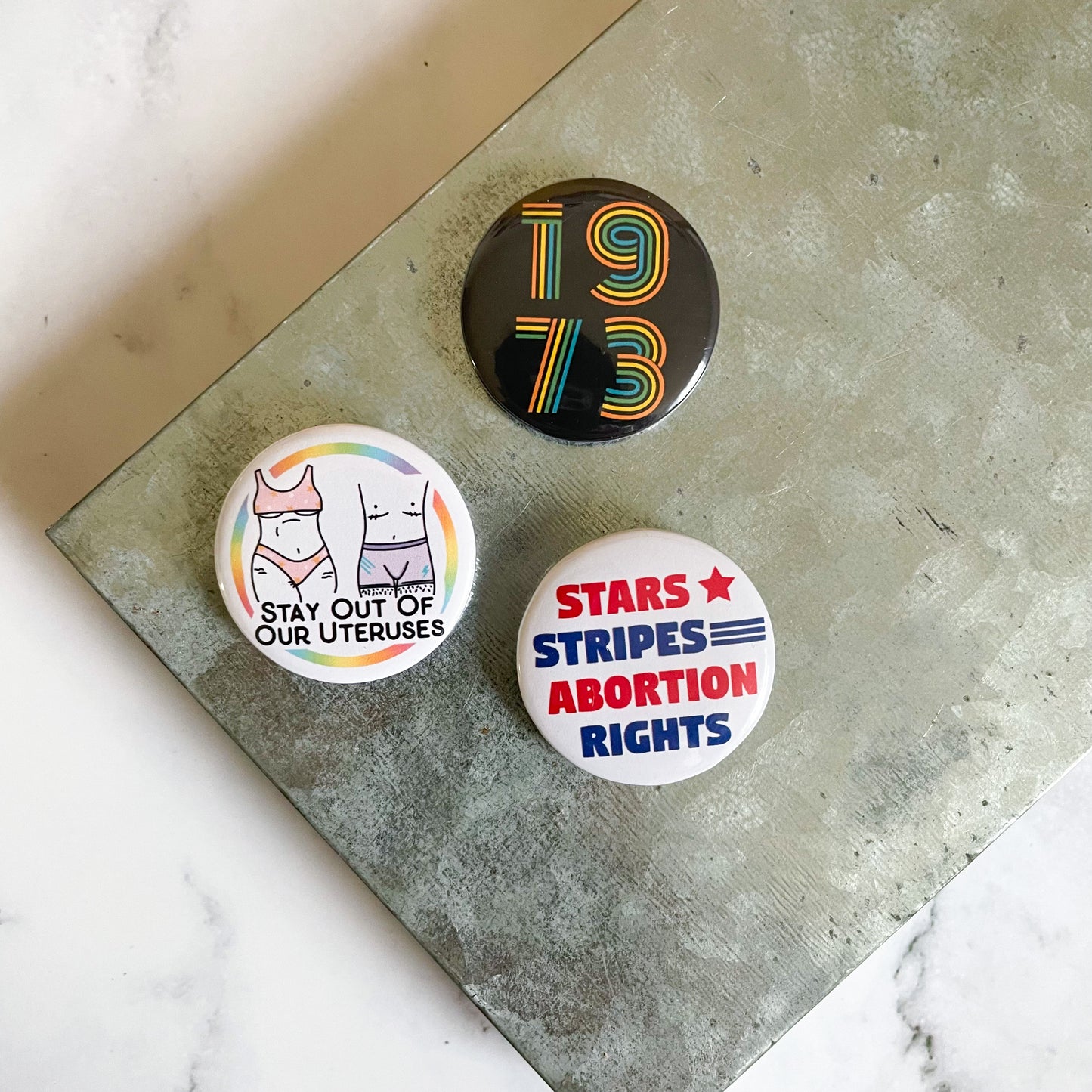 Stars Stripes Abortion Rights Button / Badge (Buy 4 Get 1 FREE)