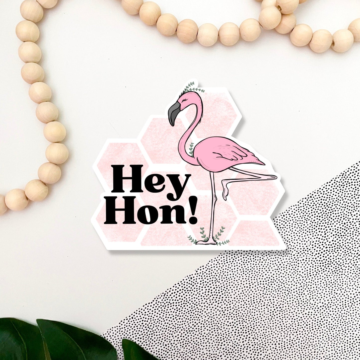 Hey Hon Baltimore Flamingo Sticker